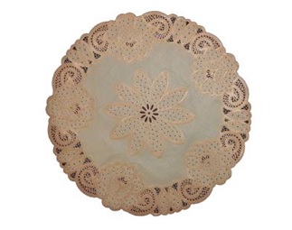 Набор салфеток 12 шт. 15" (38 см)  арт. SP-141 , 15-141 BB, БЕЖ+КОРИЧН 