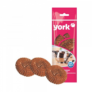 Набор губок 3 шт медных YORK арт.004010 (О-1) 