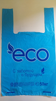 Пакет-майка 30+2*7,5*50=18 "ЭКО", арт. 12000 (по 100 шт) 