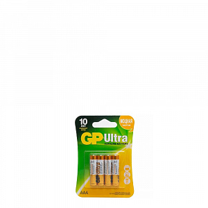 Набор батареек 4 шт GP Ultra Alkaline алкалиновые GP24AU-2CR4 AAA 02922 