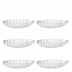 и_САНТА Набор салатников 6 шт. 14 x 9.5 x 3.5 см ,стекло арт. 7151 
