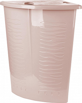 Корзина для белья угловая "Зебра", "AQUA" 40 л арт. Р1700, BQ1700 