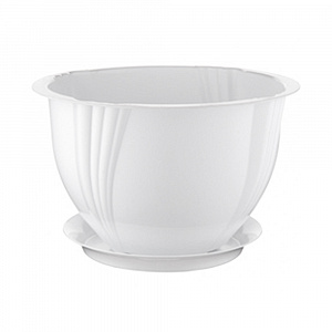Кашпо DIANA 0,65 л с поддоном арт. АС27238, 27233, 27201, 27258, 27260, 27259, 27269 