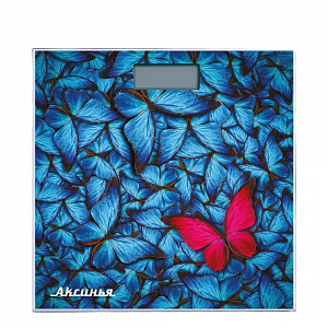 Весы напол. электр. Аксинья "Бабочки", до 180 кг, арт. КС-6001 
