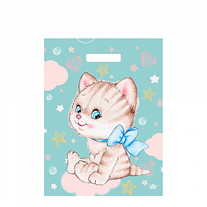 Пакет с выр. руч. "Милый котенок" 45*34 ПНД  50/800 Т арт. 00-14939 ( по 50 шт) 