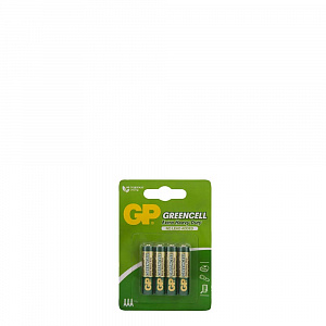 Набор батареек 4 шт GP GREENCELL солевые R03 AAA (GP24G2CR4) 10883 