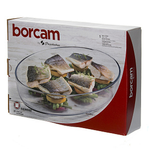BORCAM Лоток для СВЧ овальный 3,2 л, арт.59074 (1001117, 1067309) SL 