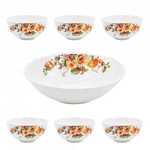 Набор салатников 7пр " Элиза"  7PCS A9-19015-1  арт.85437 