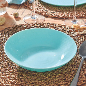 PAMPILLE TURQUOISE Тарелка суповая   20см,  арт.Q4650   ВЫВОД 