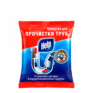 Средство Хелп для прочистки труб 90гр. саше 