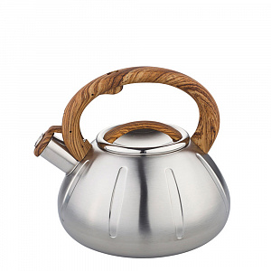 Чайник нерж ZEIDAN 3,0 л, со свист, индукц. дно,курковый механизм, арт. Z-4169 