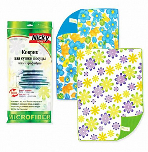 Коврик для сушки посуды из микроф. 38*51см Nicky Home, арт. 22562 