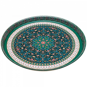 Поднос нерж с декором 33*2,1 см "СУРА" арт. 898-036 AGNESS 