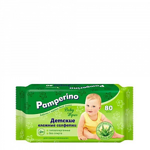 Салфетки влажные детские Pamperino №80 без отдушки арт. 48734 