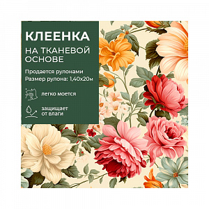 Клеенка GRACE ткань с ПВХ покрытием 1,4*20 м, арт. STS2024-3 (117809) (цена за 1 м -178,97р 
