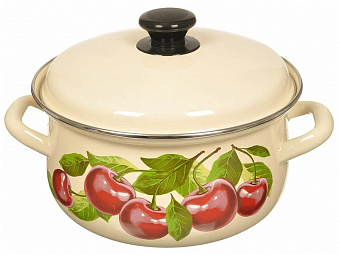 ЭМ_Кастрюля 3,0 л груш. ДЕКОЛЬ ОБОД  арт 61904-122/6 КМК 