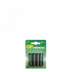 Набор батареек 4 шт GP GREENCELL солевые R6 AA (GP15G2CR4 ) 02769 