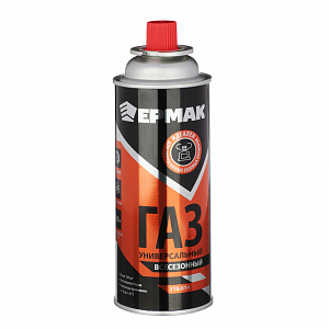 Газ 520 мл для портативных газовых приборов MEGA "Ермак", NEW BUTANE 220 гр (0065), 116-069 
