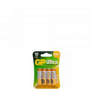 Набор батареек 4 шт GP Ultra Alkaline алкалиновые GP15AU-CR4Ultra AA 10628 